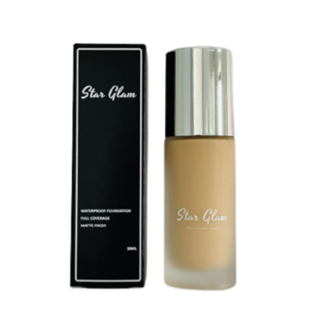 Star Glam Waterproof Luxury Oil Free Full Cover Liquid Foundation - Bottle