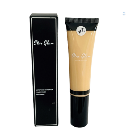 Star Glam Waterproof Luxury Oil Free Full Cover Liquid Foundation - Tube