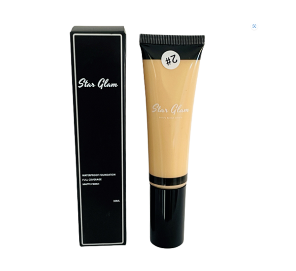 Star Glam Waterproof Luxury Oil Free Full Cover Liquid Foundation – Tube