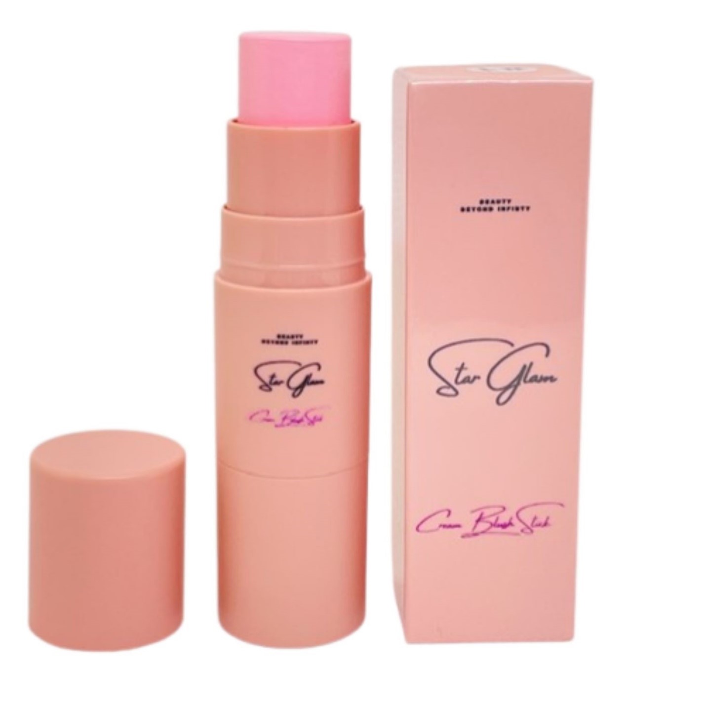 Star Glam Waterproof Cream Blush Stick with Brush